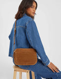 Accessorize suede cross body camera bag - British product
