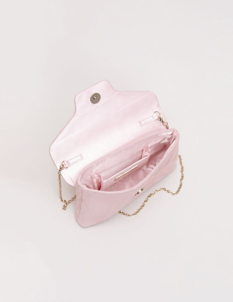 Phase Eight suede embellished clutch bag - British product