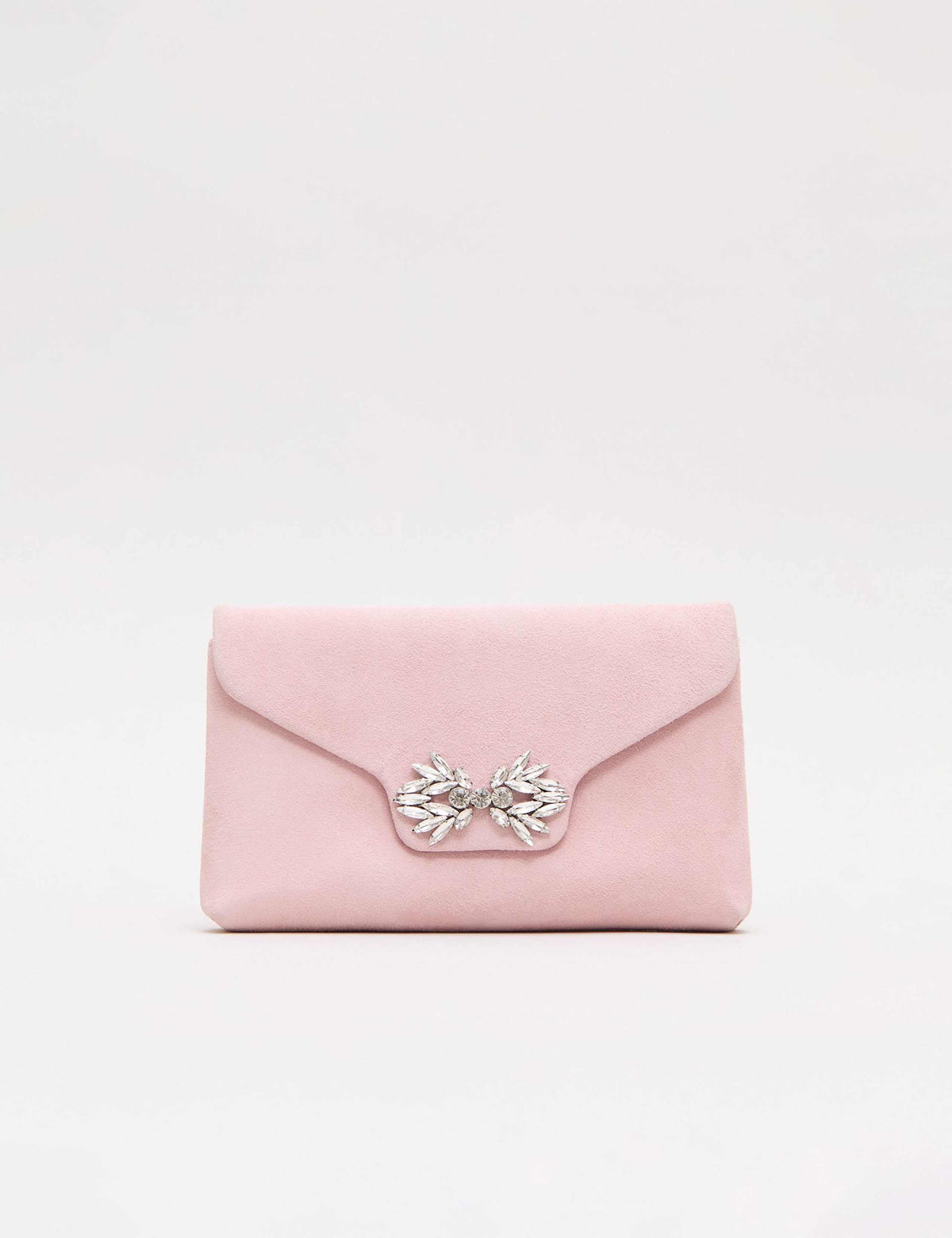 Phase Eight suede embellished clutch bag - British product