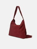 Accessorize suede fringed shoulder bag (British brand)