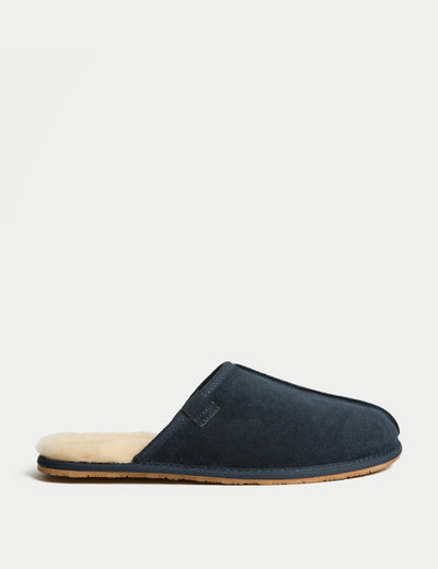 M&S Hausschuhe aus Wildleder mit Freshfeet