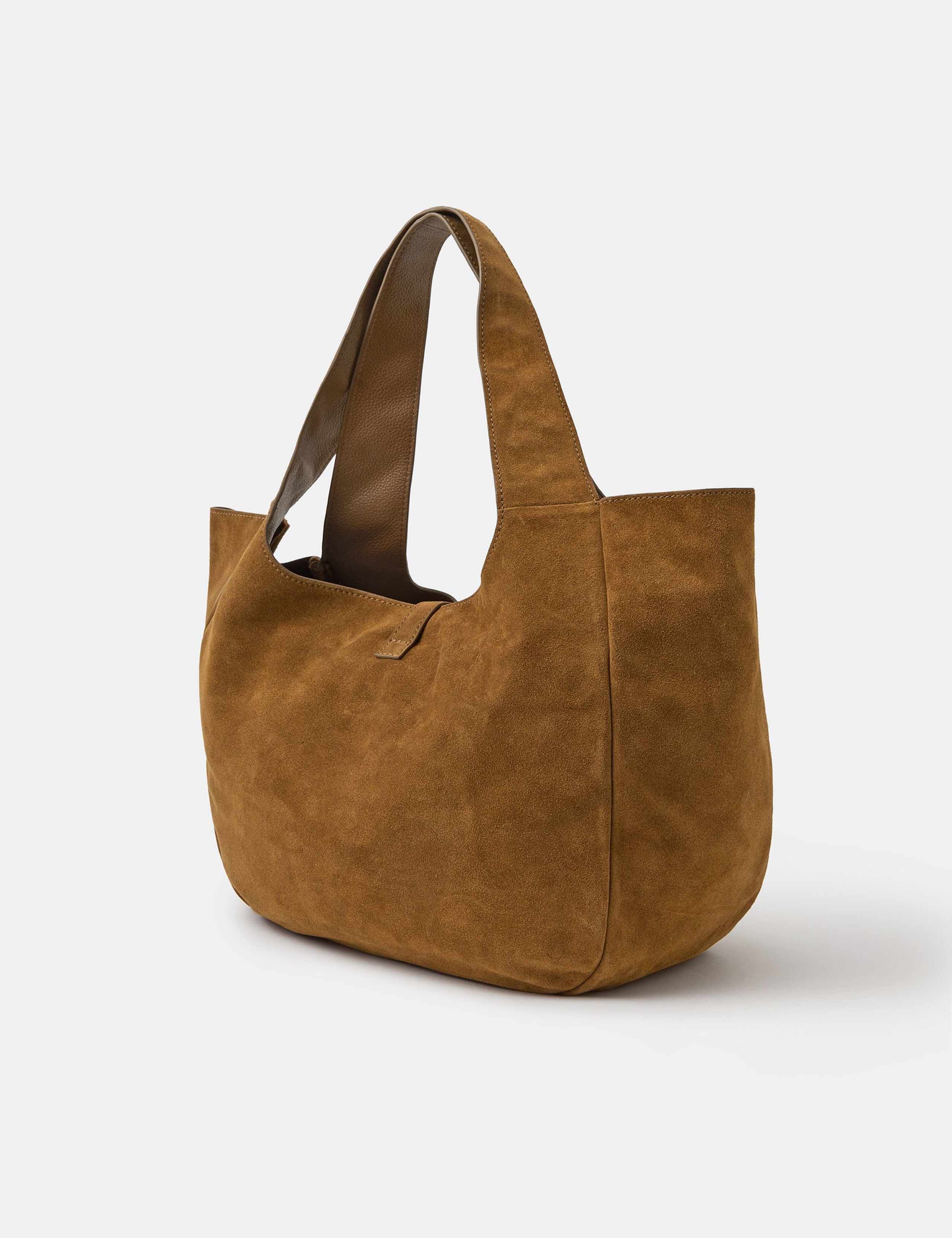 Accessorize suede shoulder bag, imported from the UK