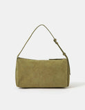 Accessorize suede shoulder bag with zip closure, imported from the UK