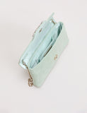 Phase Eight suede sparkle clutch bag with crystals, imported from the UK