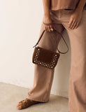 Per Una suede studded crossbody bag, UK version