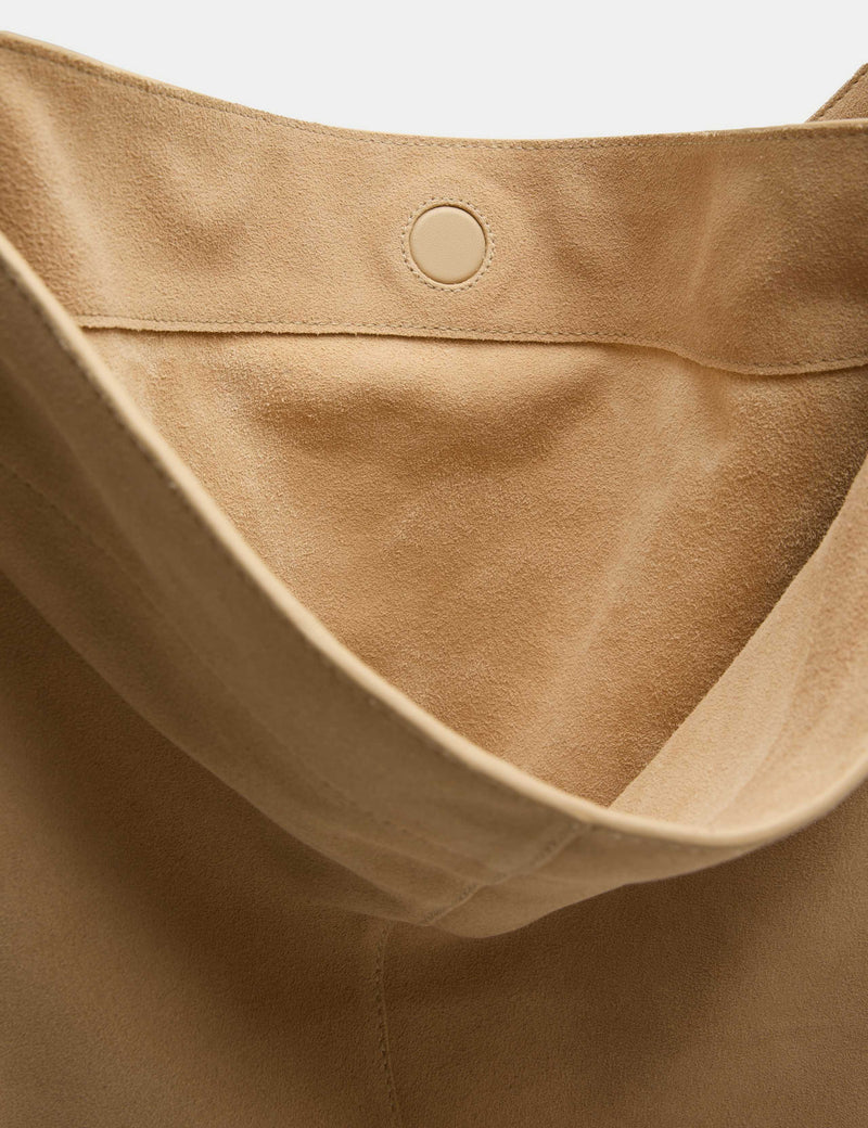 Per Una suede shoulder bag with top handle (British brand)