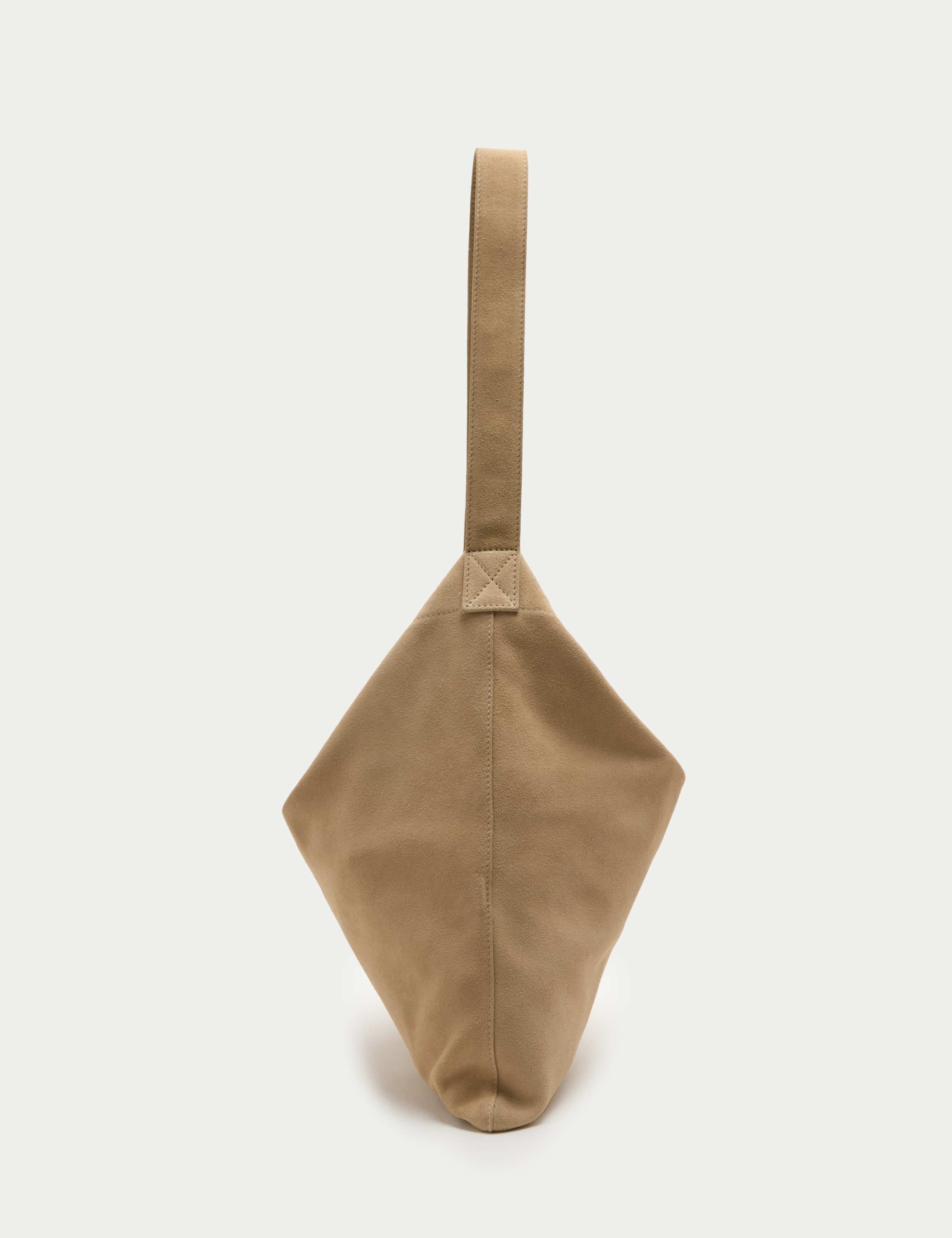 Per Una suede shoulder bag with top handle (British brand)