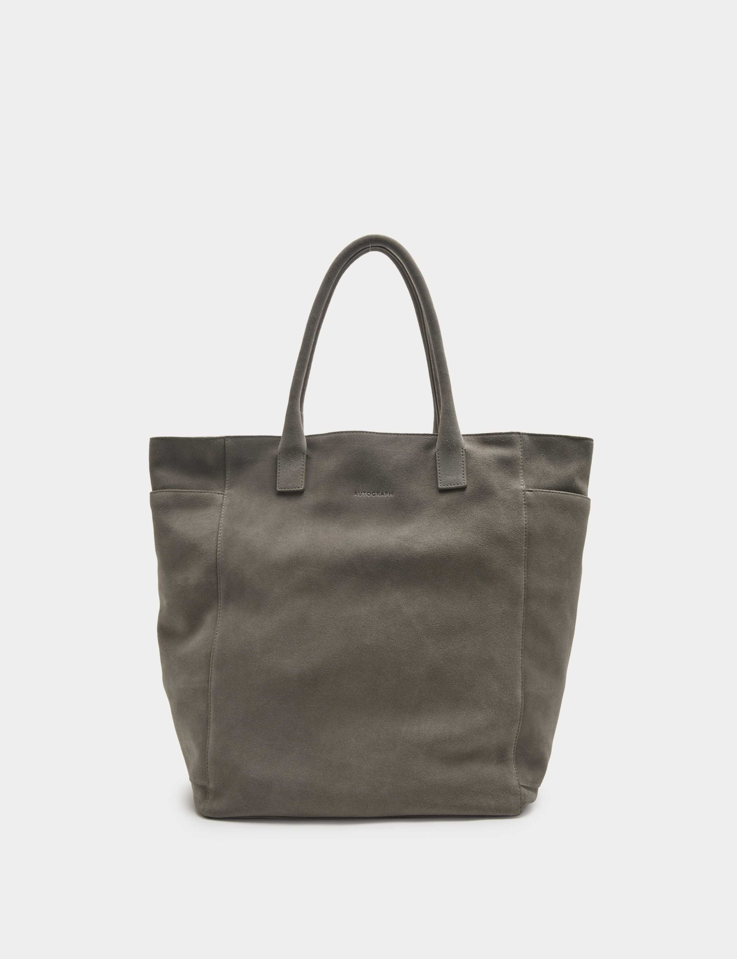 M&S Autograph suede tote bag (British brand)