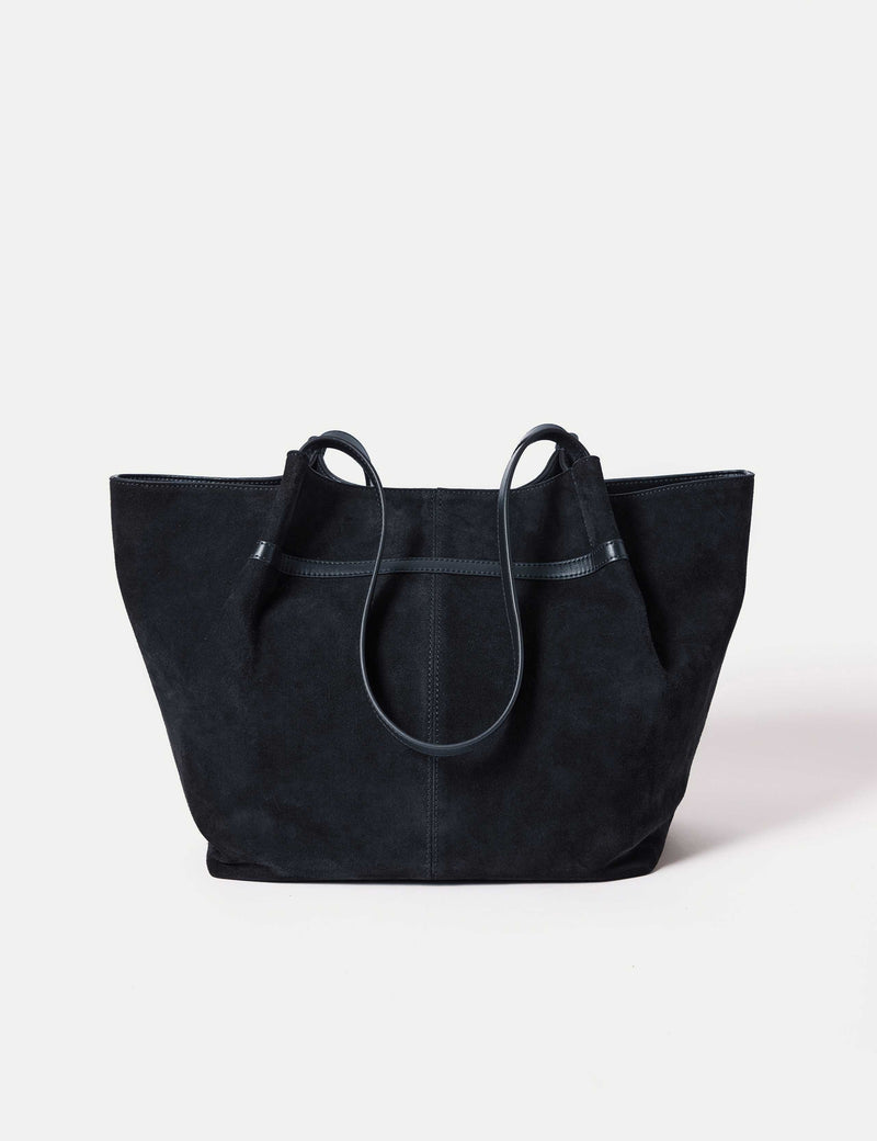 Jigsaw suede tote bag with leather trim (British brand)