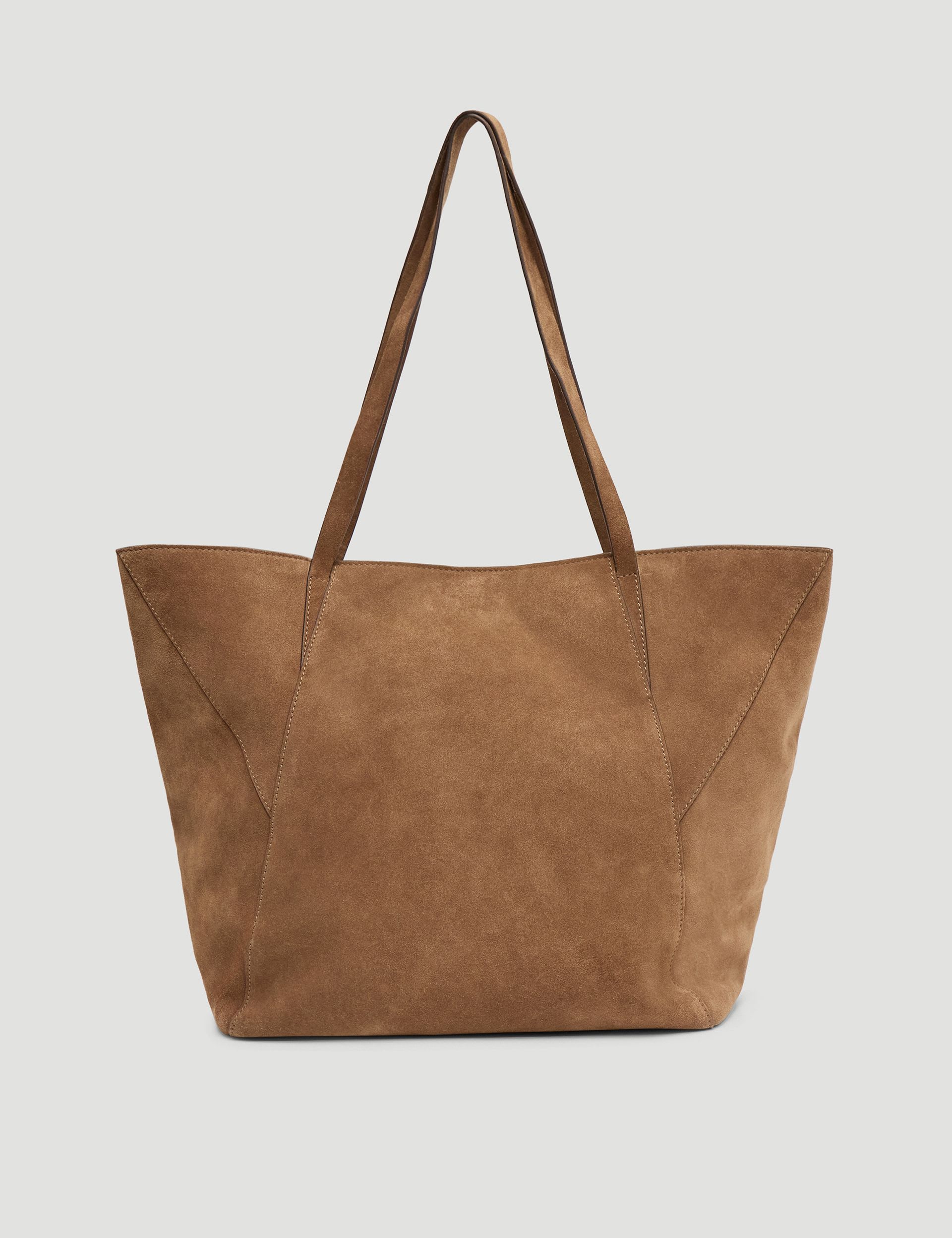 Hush suede tote bag (British brand)