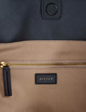 Jigsaw suede tote bag with leather trim (British brand)