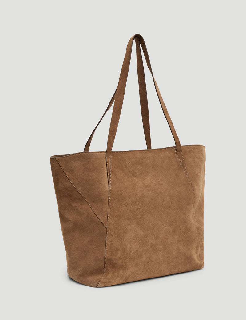 Hush suede tote bag (British brand)