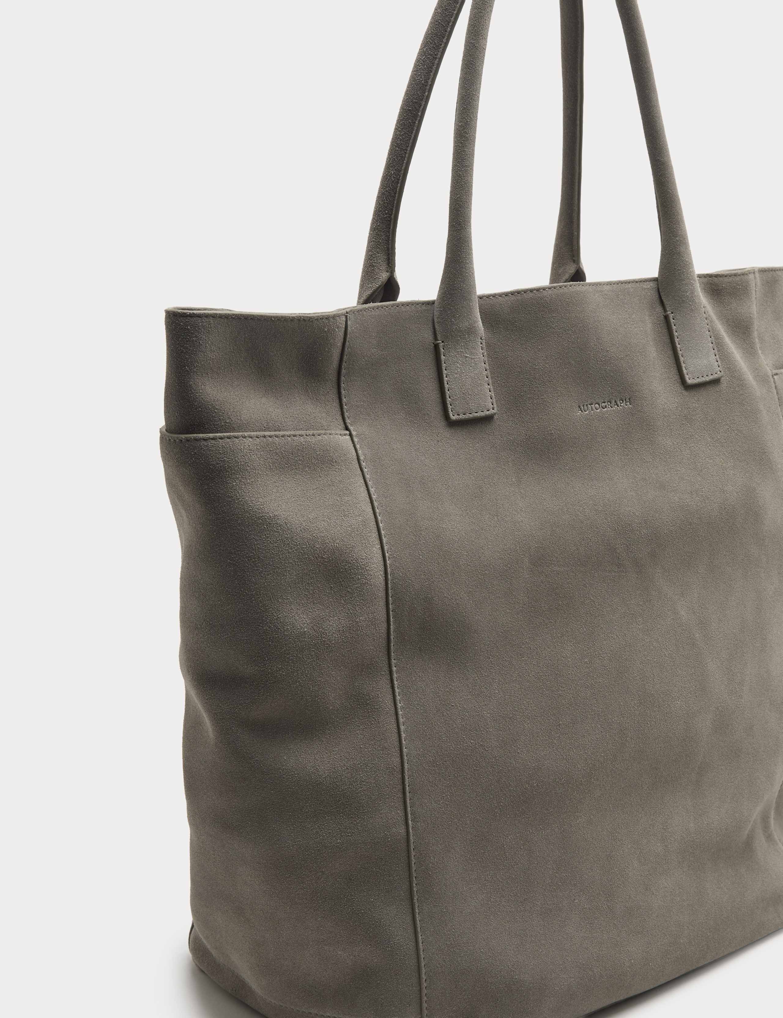 M&S Autograph suede tote bag (British brand)