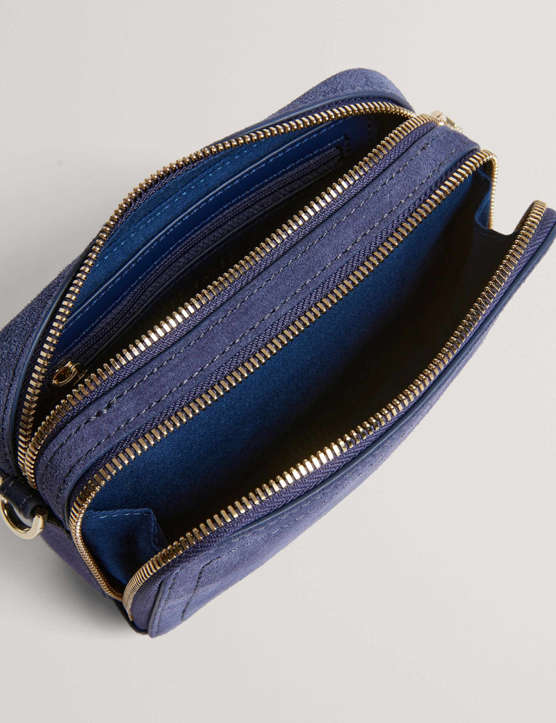 Ted Baker suede camera bag cross body strap (British brand)