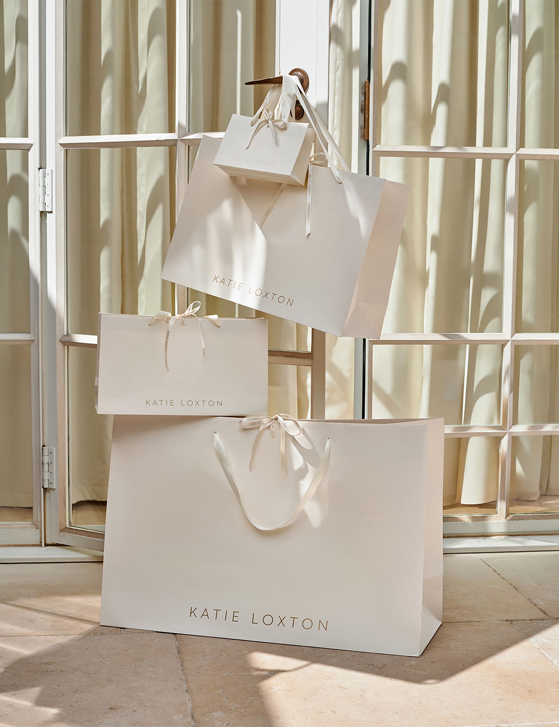 Katie Loxton suedette shoulder tote bag, imported from the UK