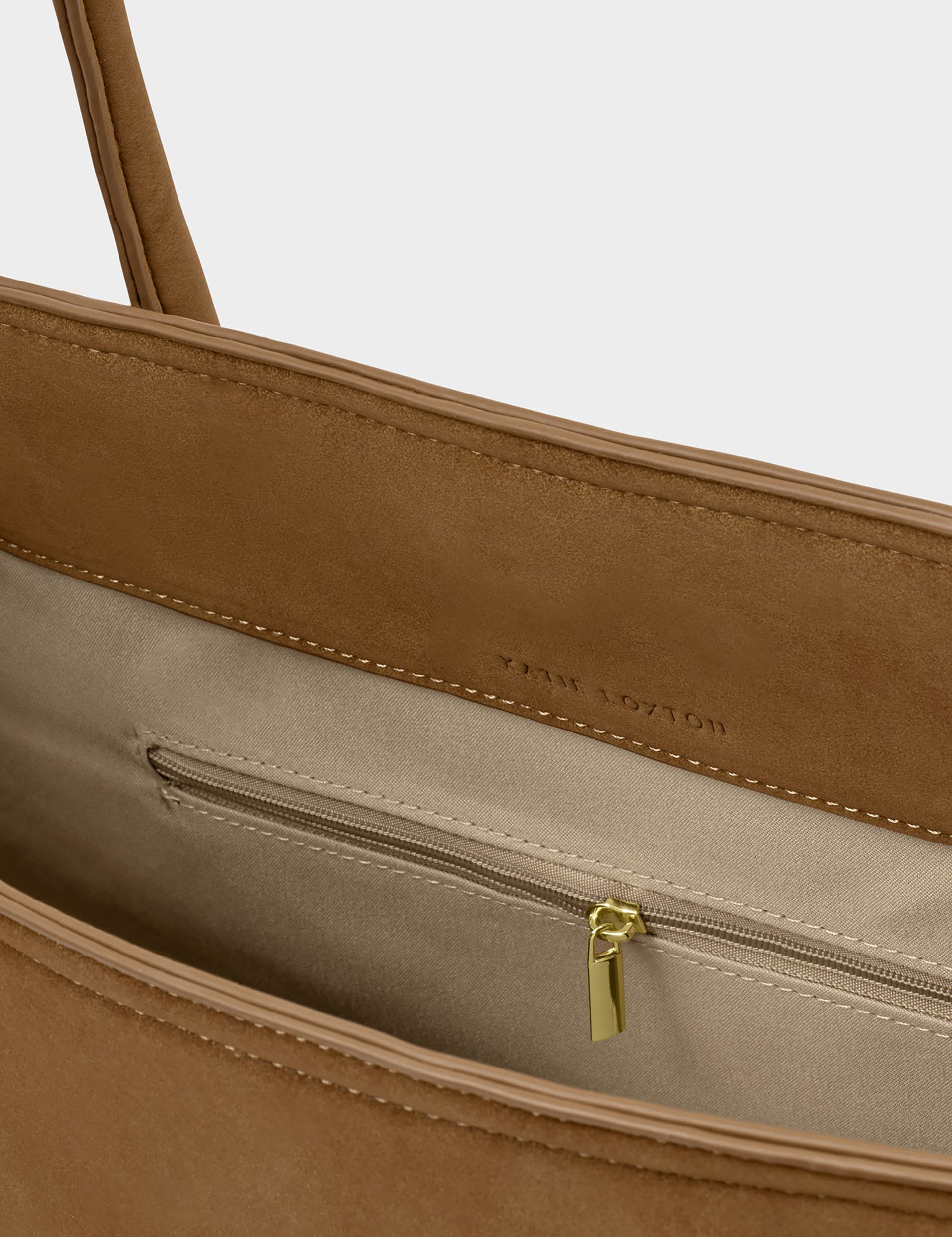 Katie Loxton suedette shoulder tote bag, imported from the UK