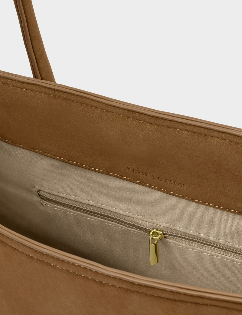 Katie Loxton suedette shoulder tote bag, imported from the UK