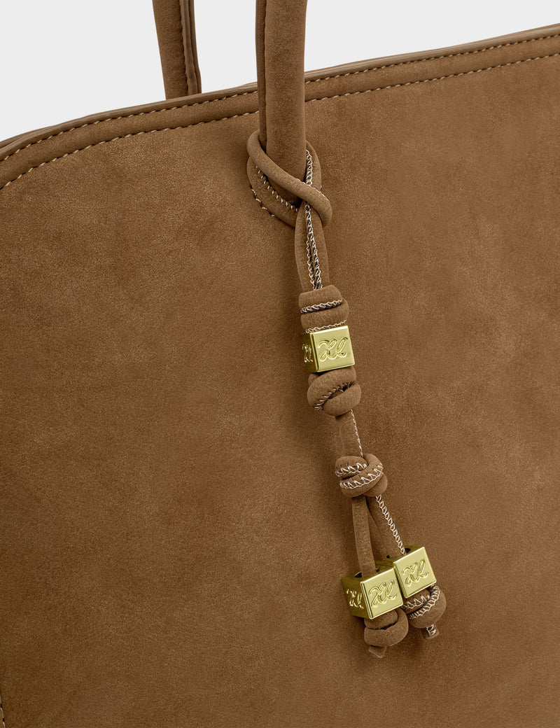 Katie Loxton suedette shoulder tote bag, imported from the UK