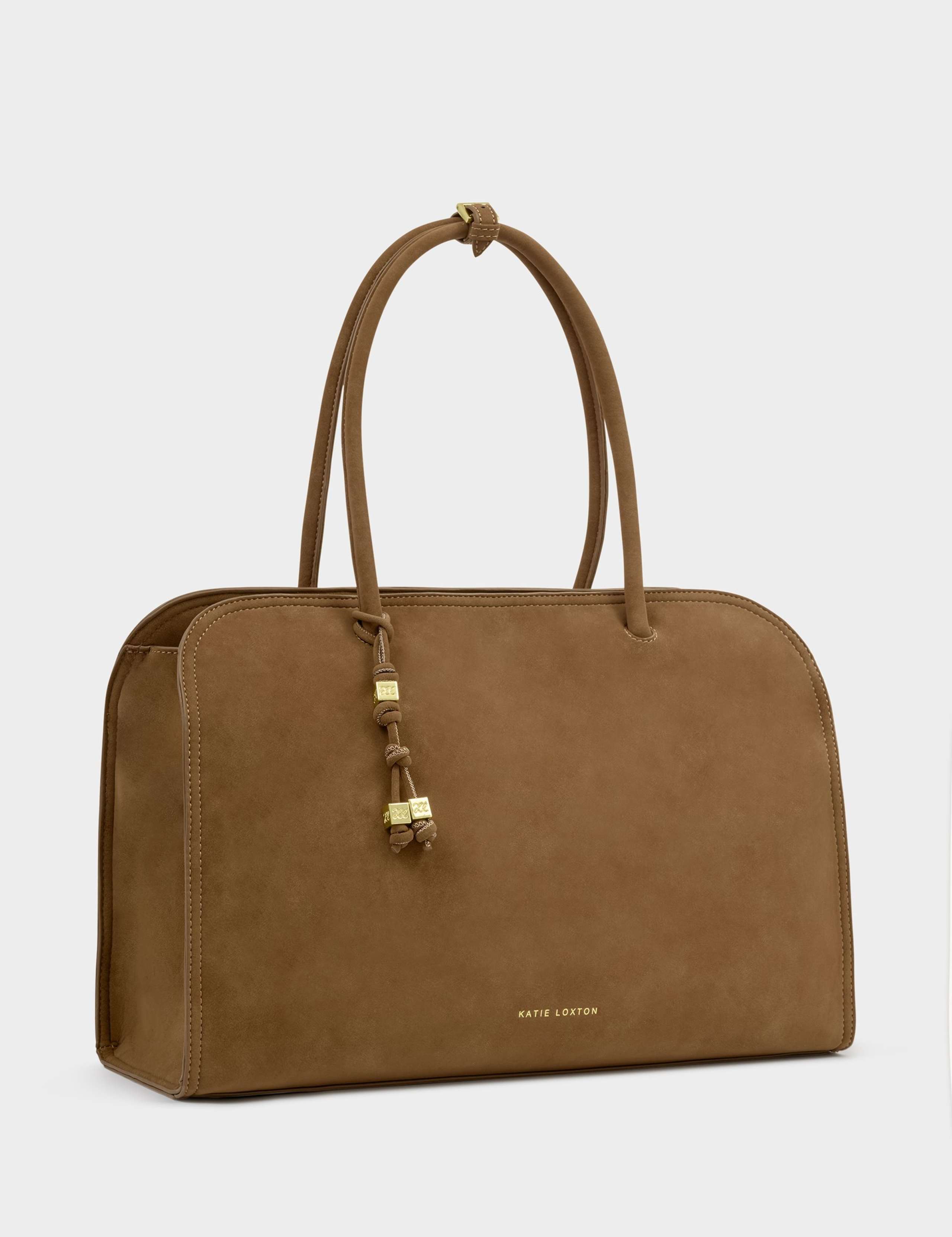 Katie Loxton suedette shoulder tote bag, imported from the UK