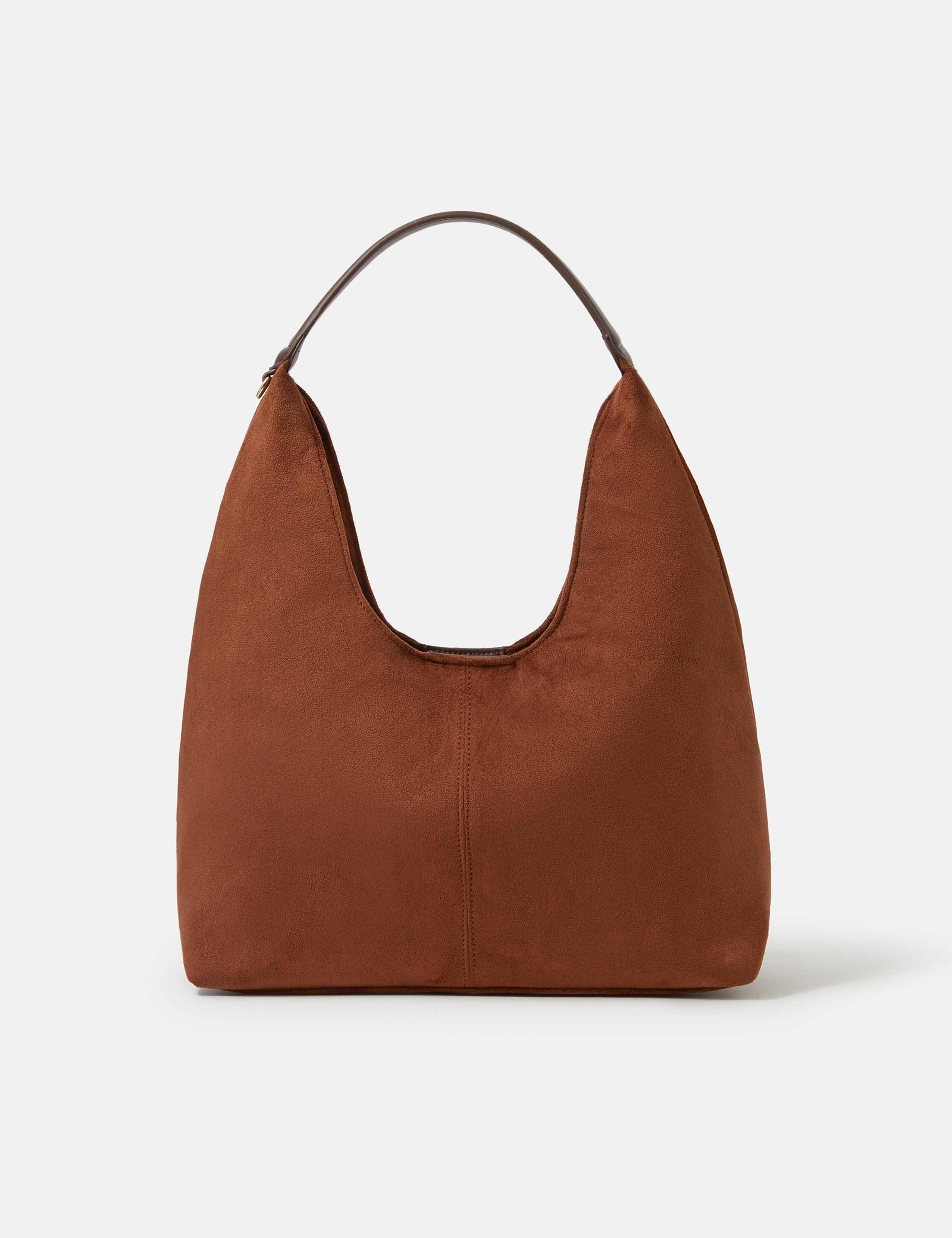 Accessorize suedette slouch shoulder bag - British product