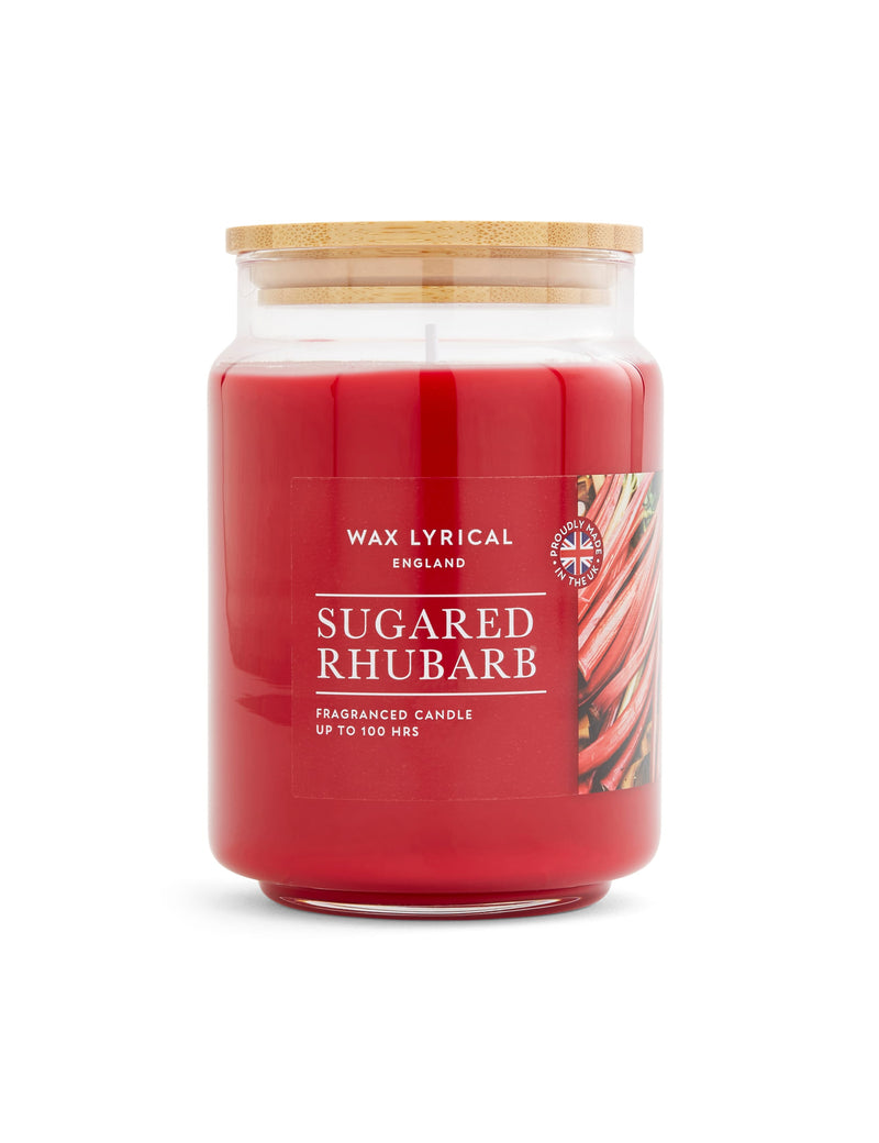 Sugared Rhubarb Jar Candle