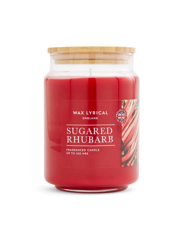 Sugared Rhubarb Jar Candle