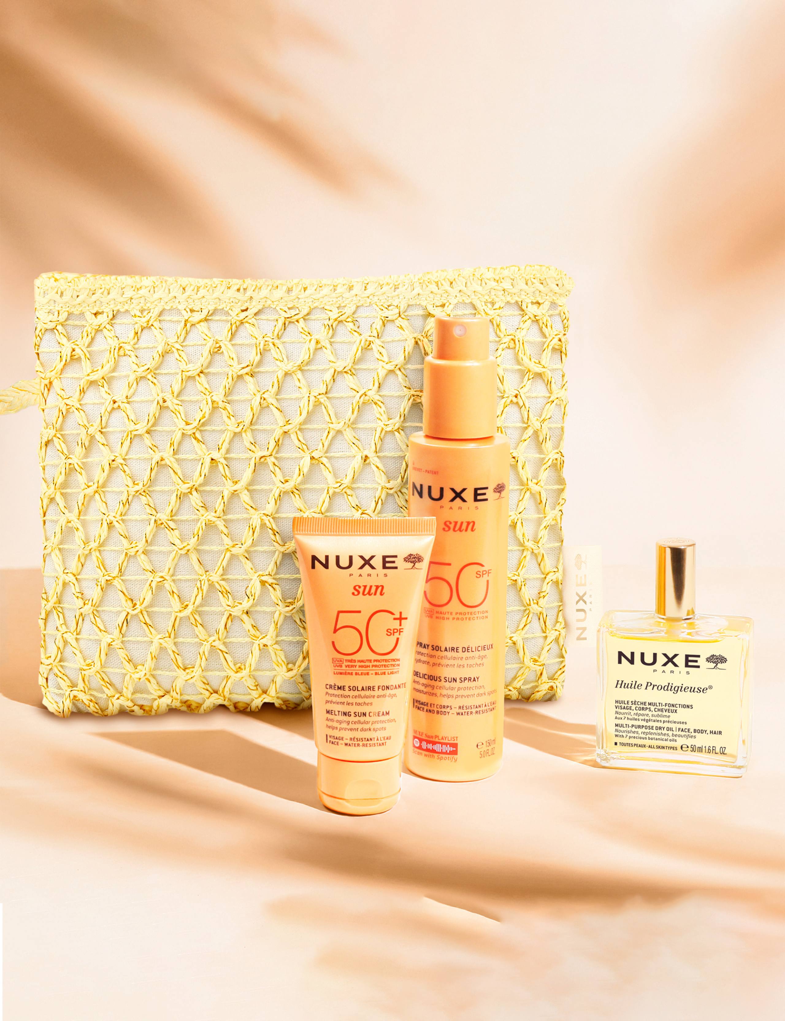 NUXE Summer Essentials Set SPF50 sun protection gift set (British brand)