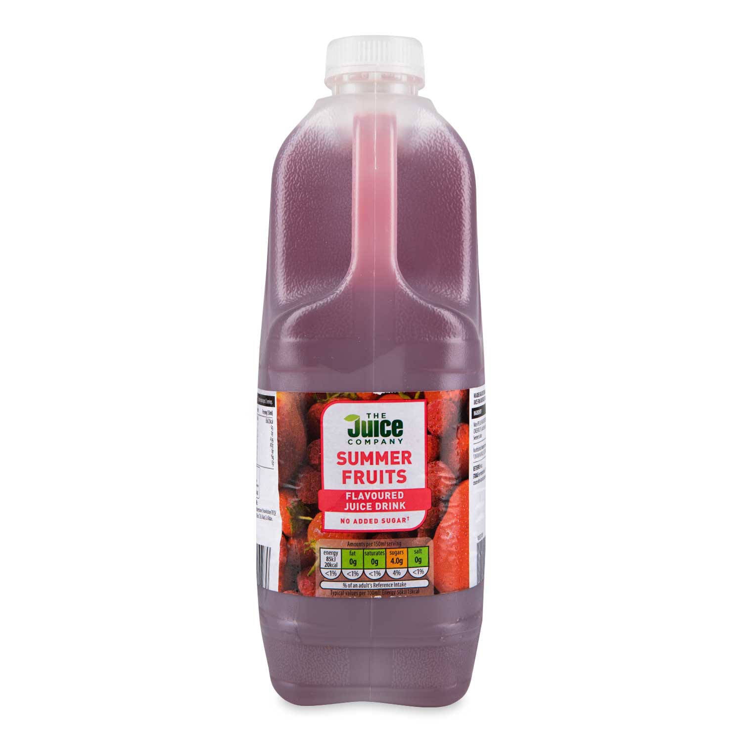 Summer fruits juice drink with apple and strawberry - British product