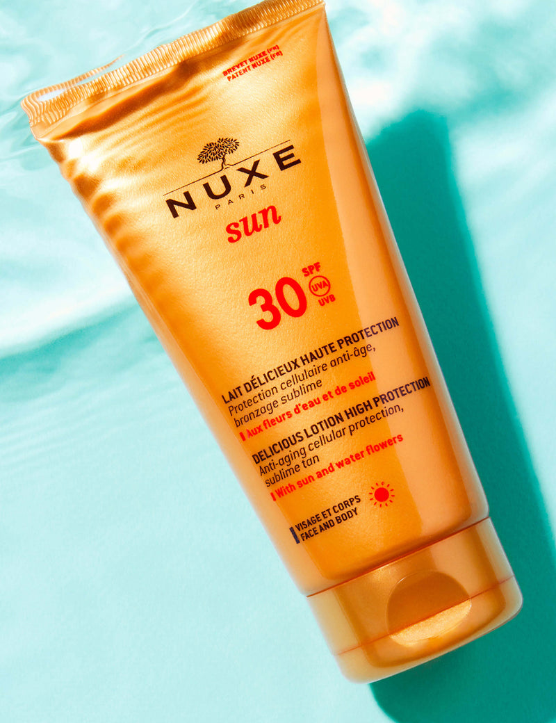 Nuxe sun lotion SPF 30 high protection for face and body 150ml (British brand)