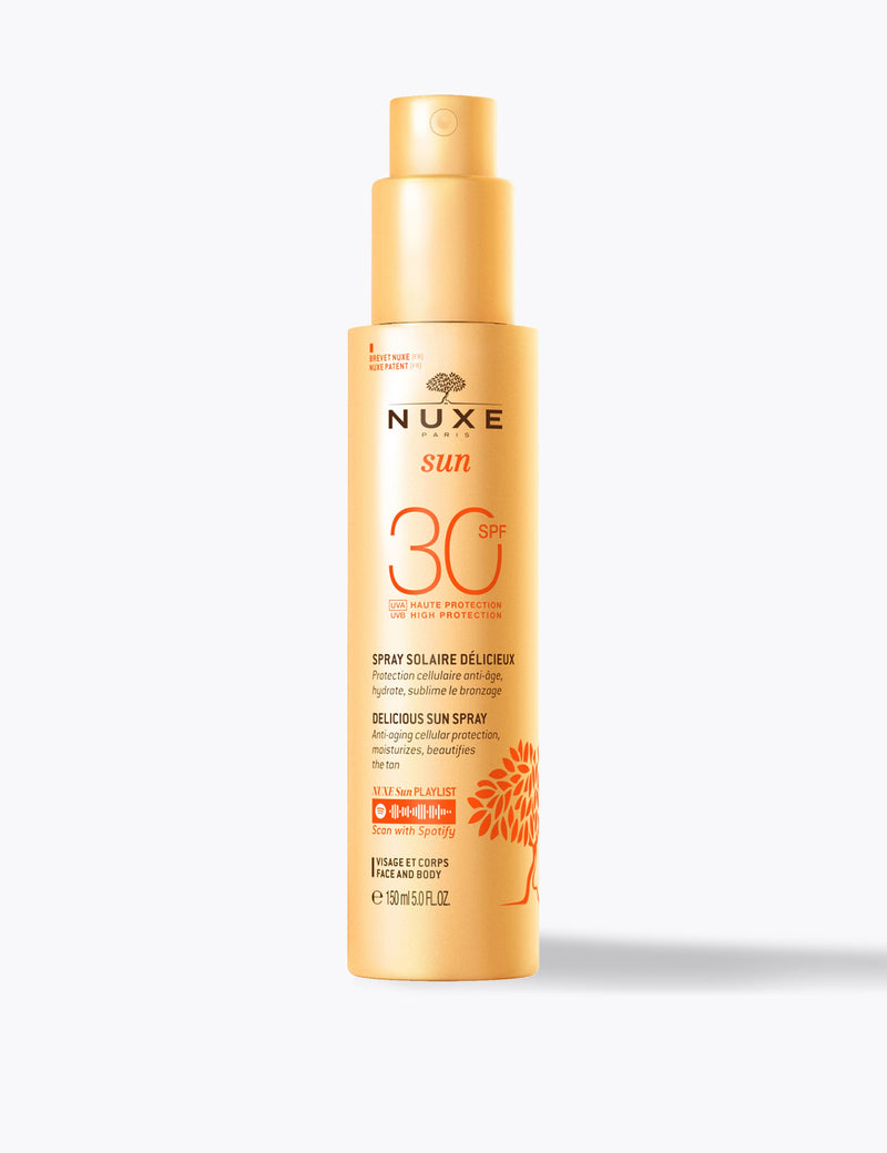 Nuxe SPF30 sun spray for face and body 150ml (British brand)