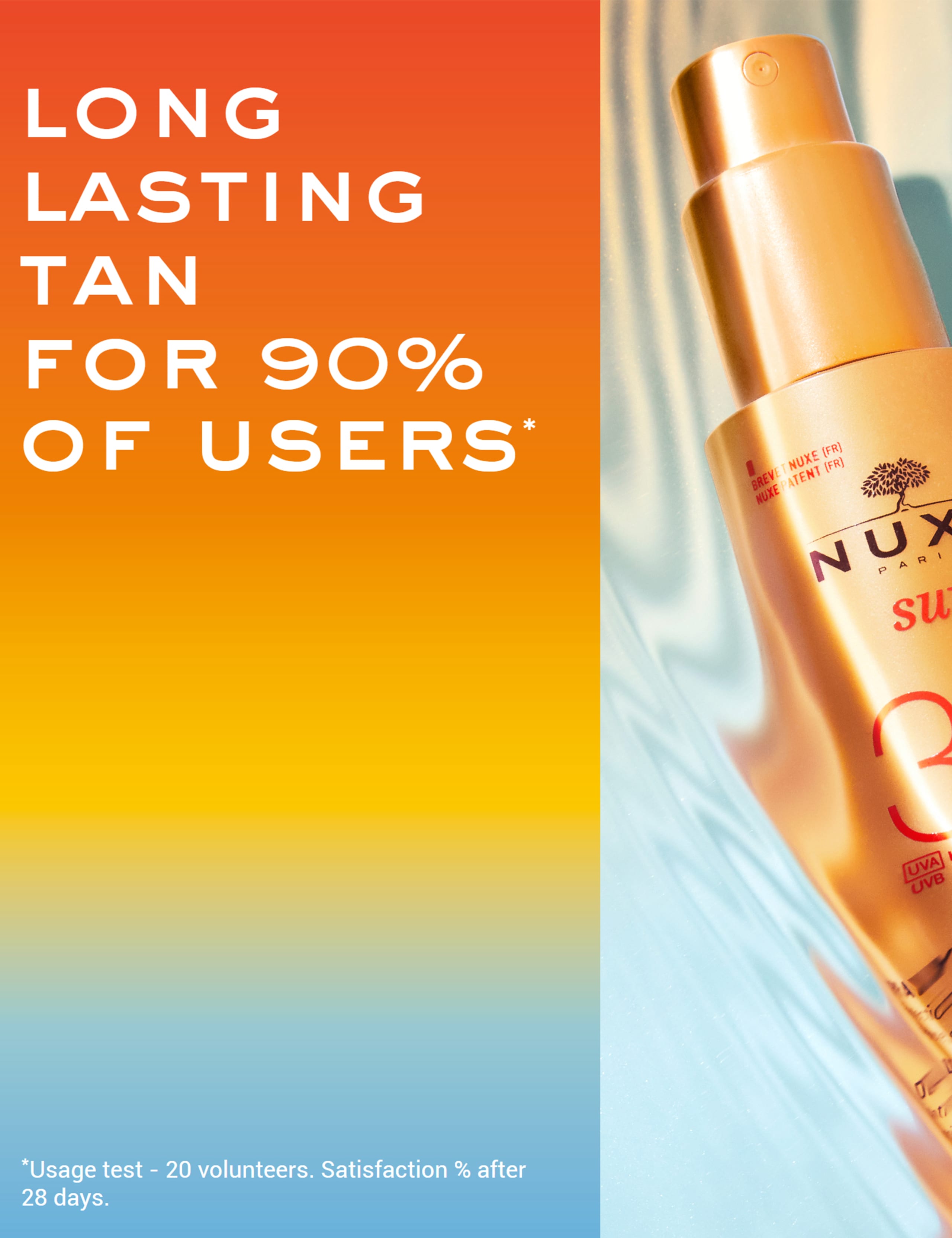 Nuxe SPF30 sun spray for face and body 150ml (British brand)