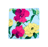Lush Peonies Knot Wrap 50cm x 50cm, imported from the UK
