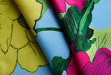 Lush Peonies Knot Wrap 50cm x 50cm, imported from the UK