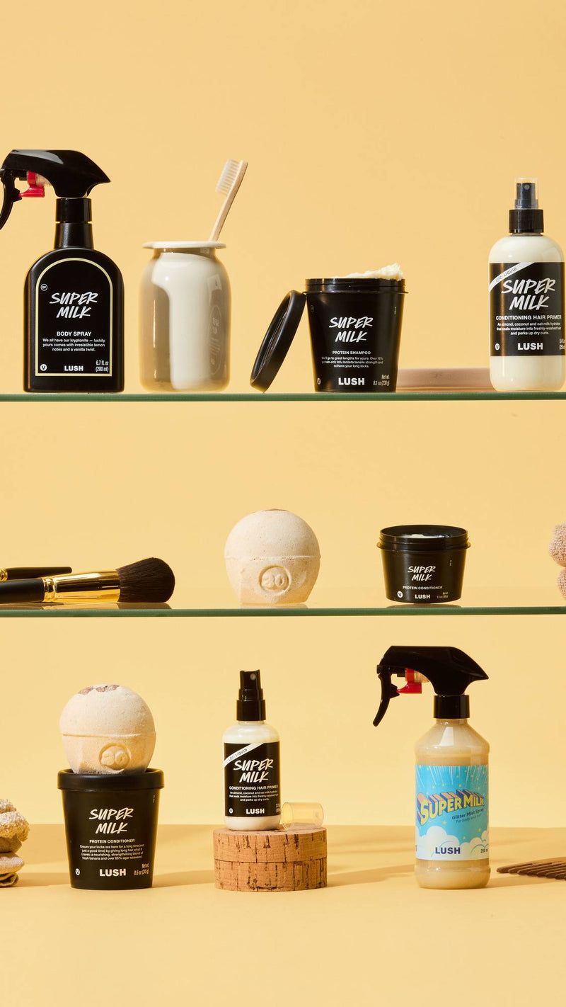 Lush Super Milk shampoo fresh tofu formula, UK version
