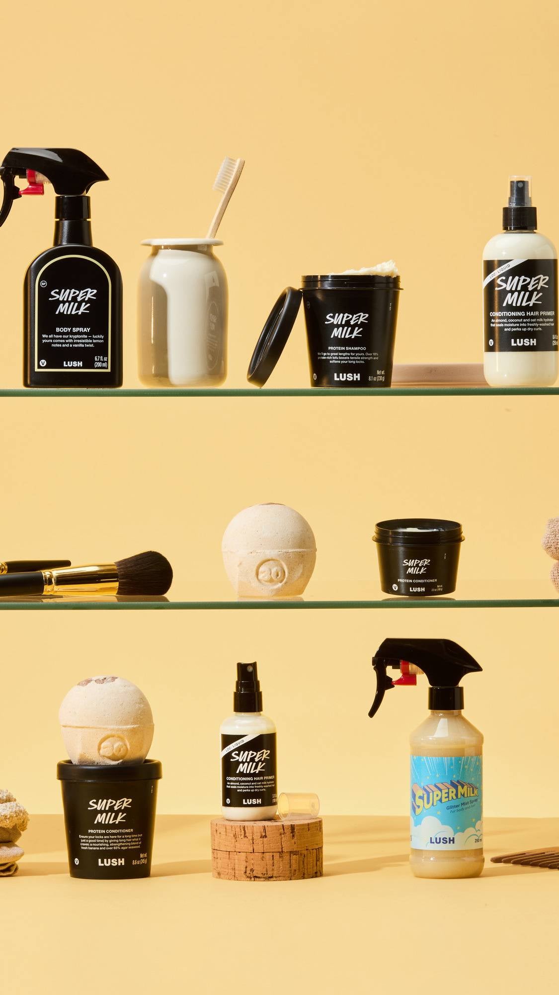 Lush Super Milk conditioner for long hair, UK version