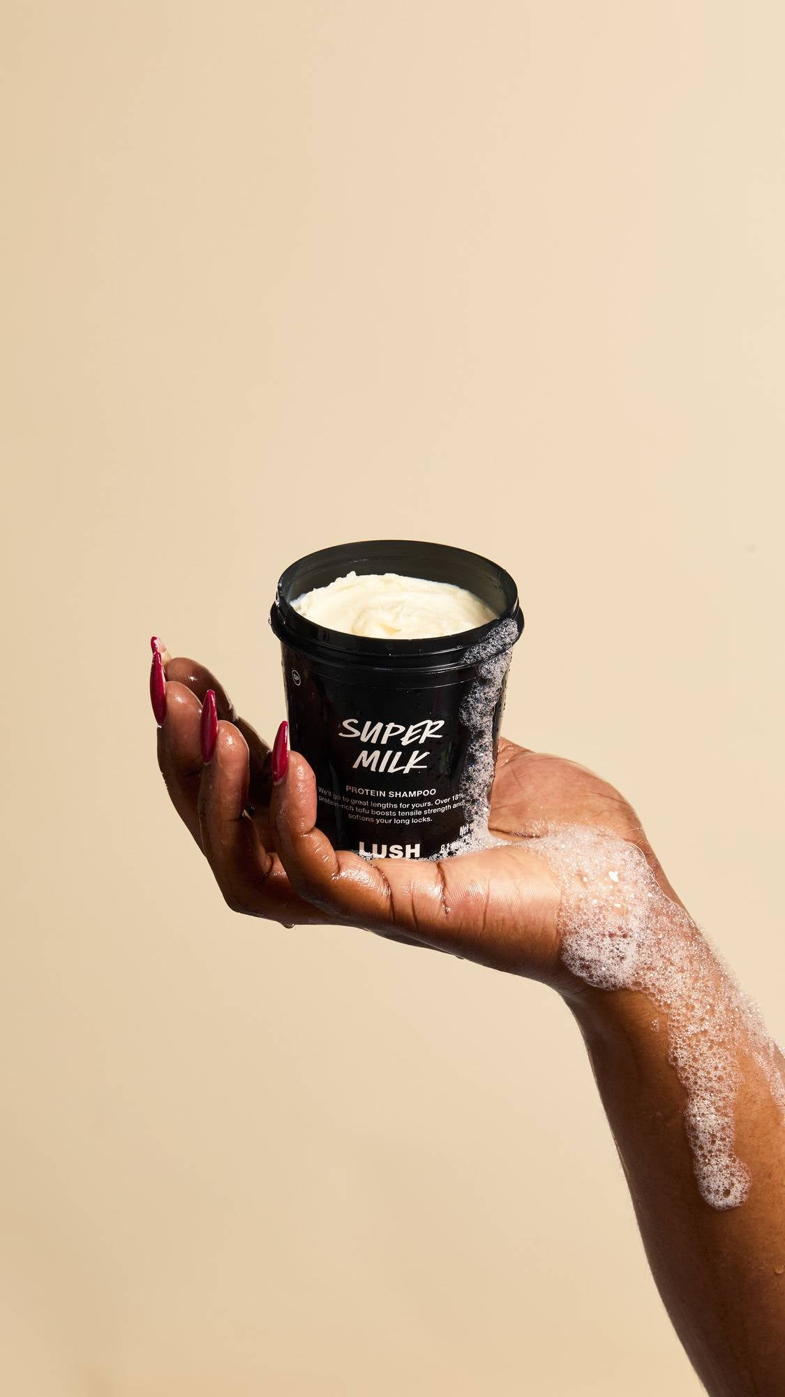 Lush Super Milk shampoo fresh tofu formula, UK version