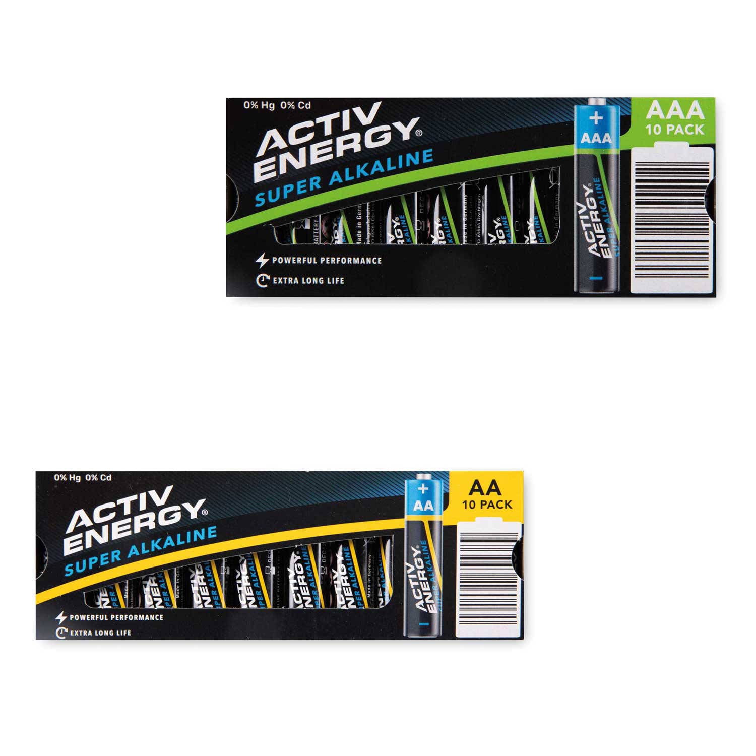 Super alkaline batteries AA, imported from the UK