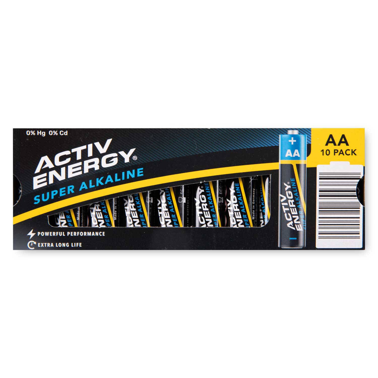 Super alkaline batteries AA, imported from the UK
