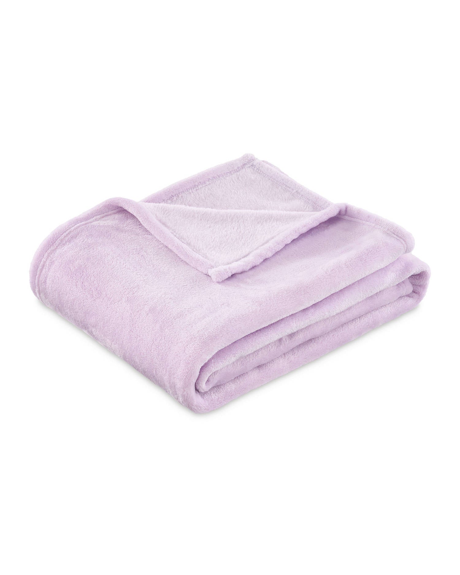 Supersoft Throw Blanket - Beige, Green, Blue or Purple - 120cm x 150cm