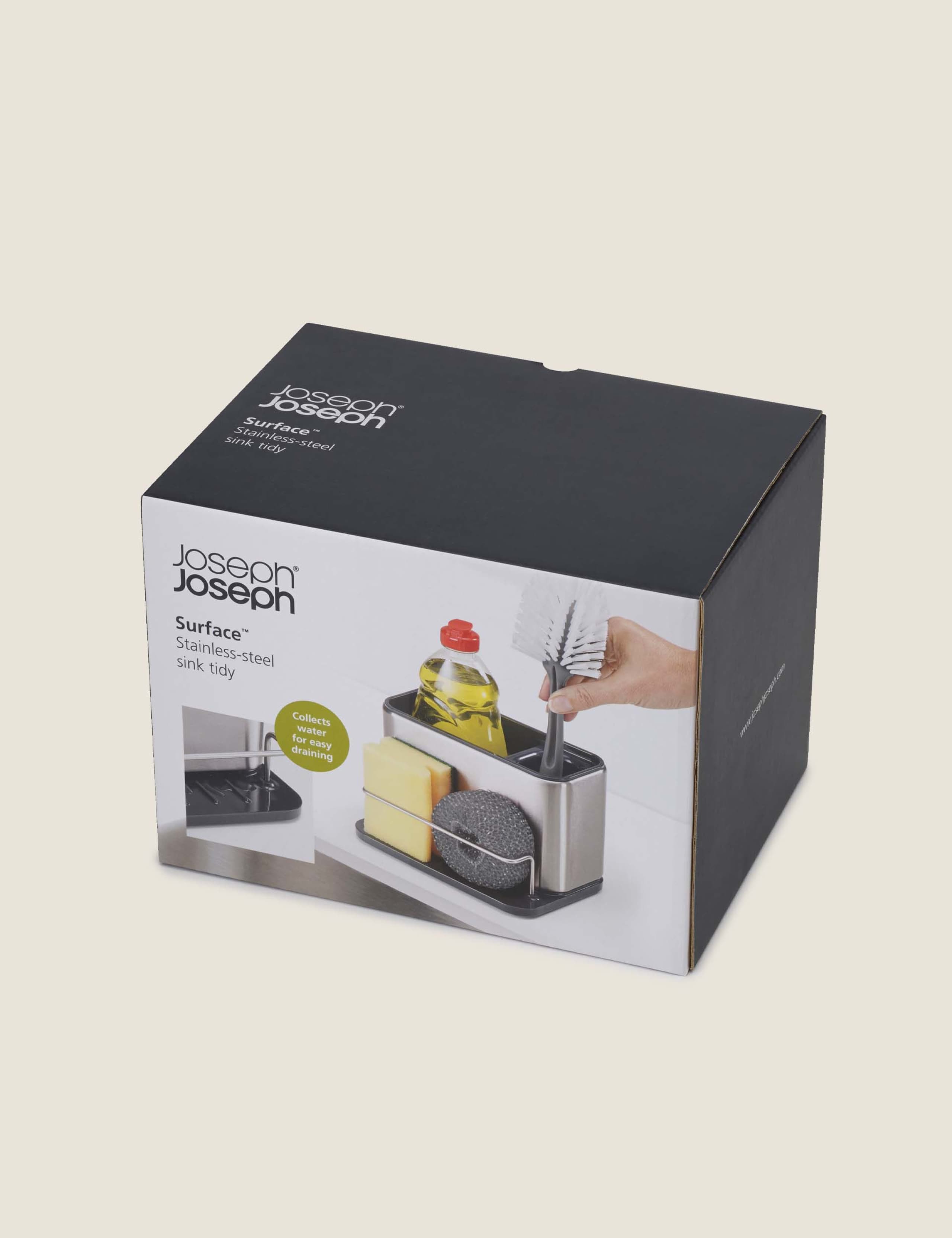 Joseph Joseph Surface Large Stainless-Steel Sink Tidy (British brand)