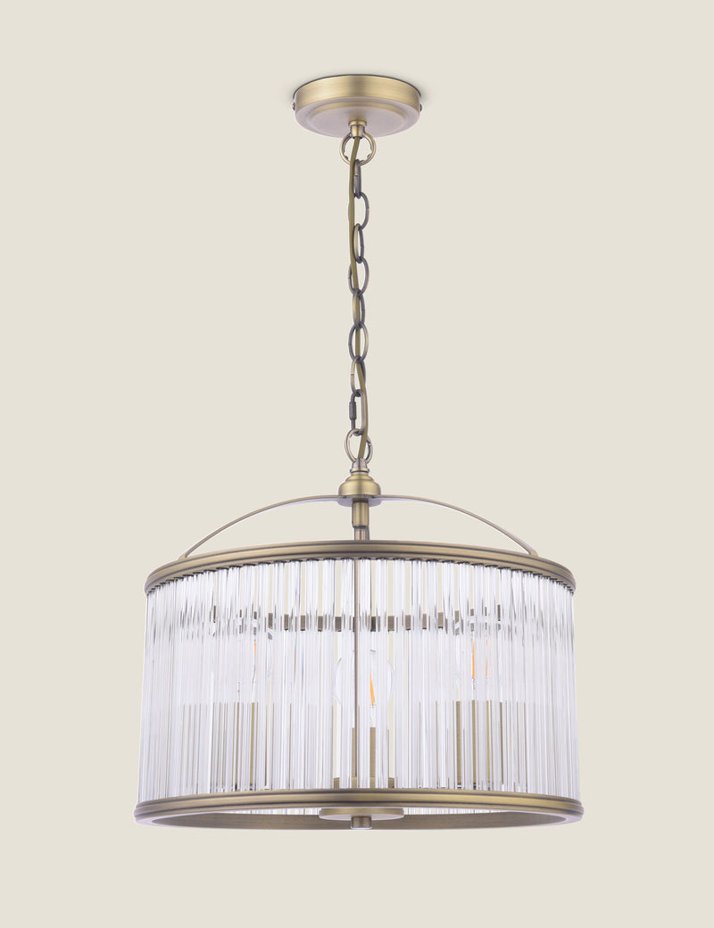 Laura Ashley Sutton 3-light pendant light 38cm (British brand)