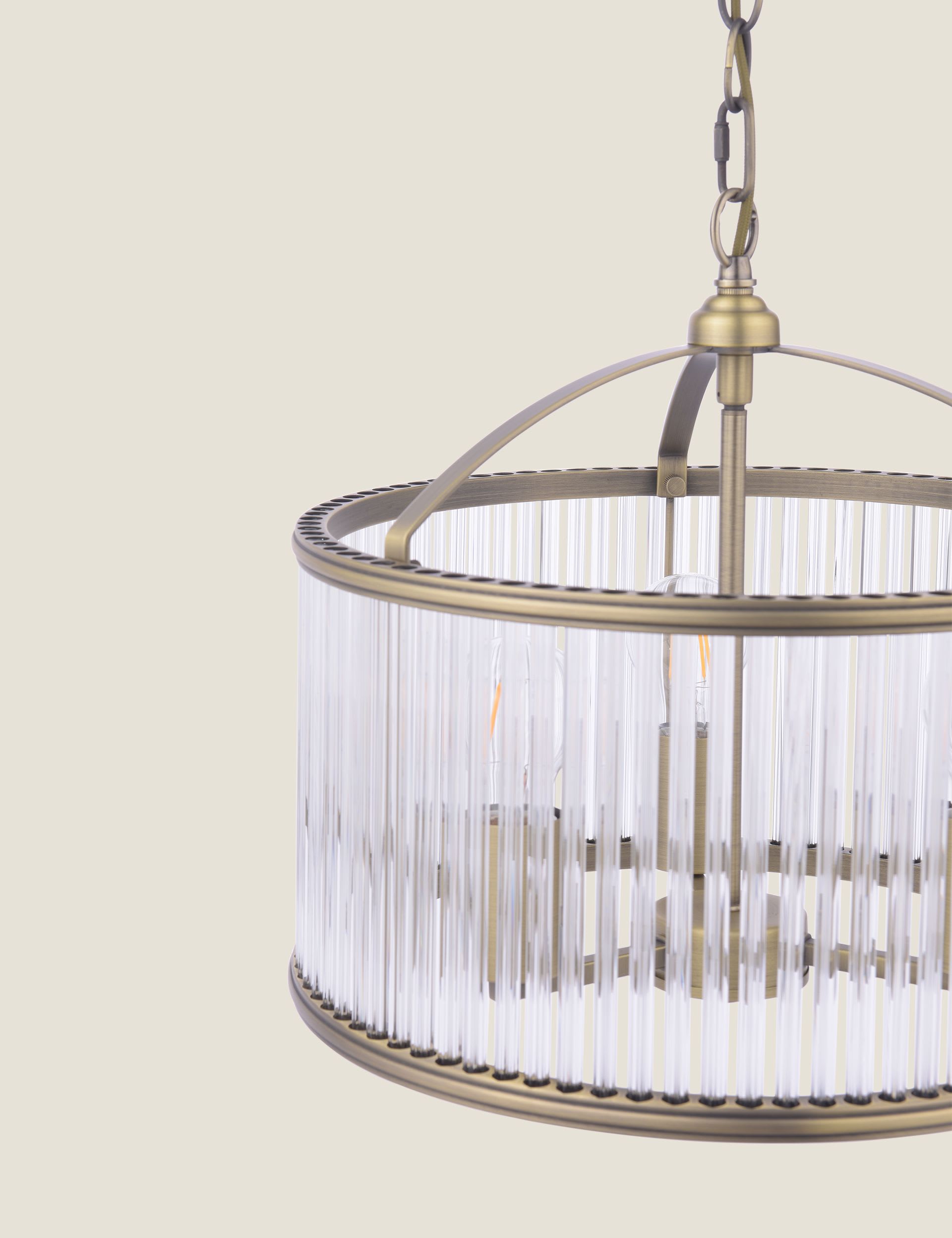 Laura Ashley Sutton 3-light pendant light 38cm (British brand)