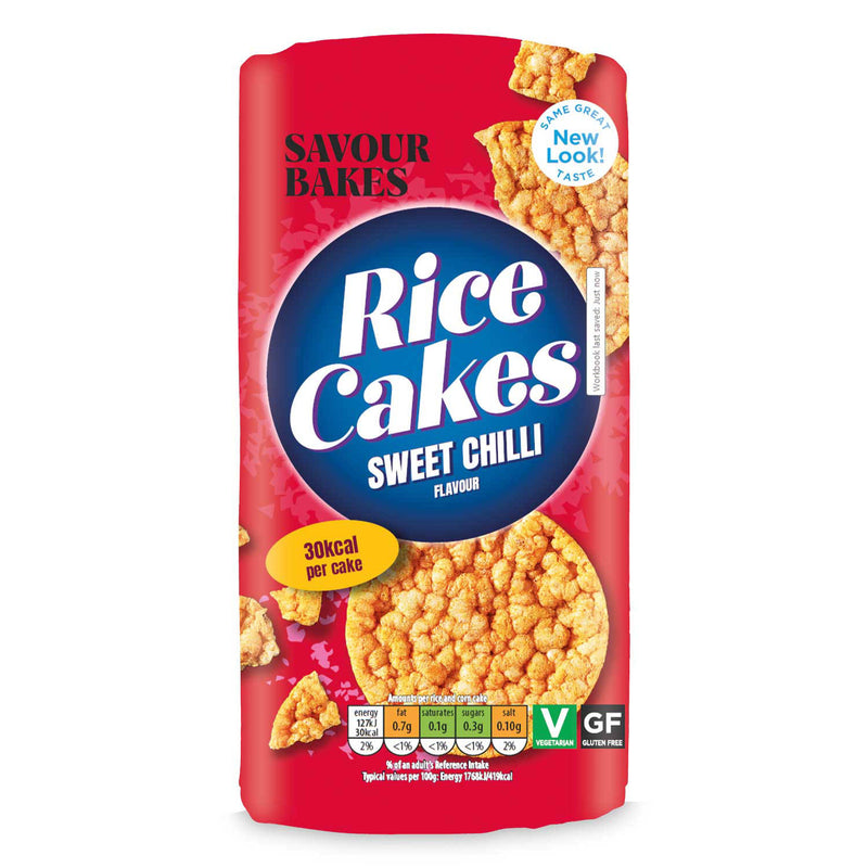 Savour Bakes sweet chilli rice cakes, UK version