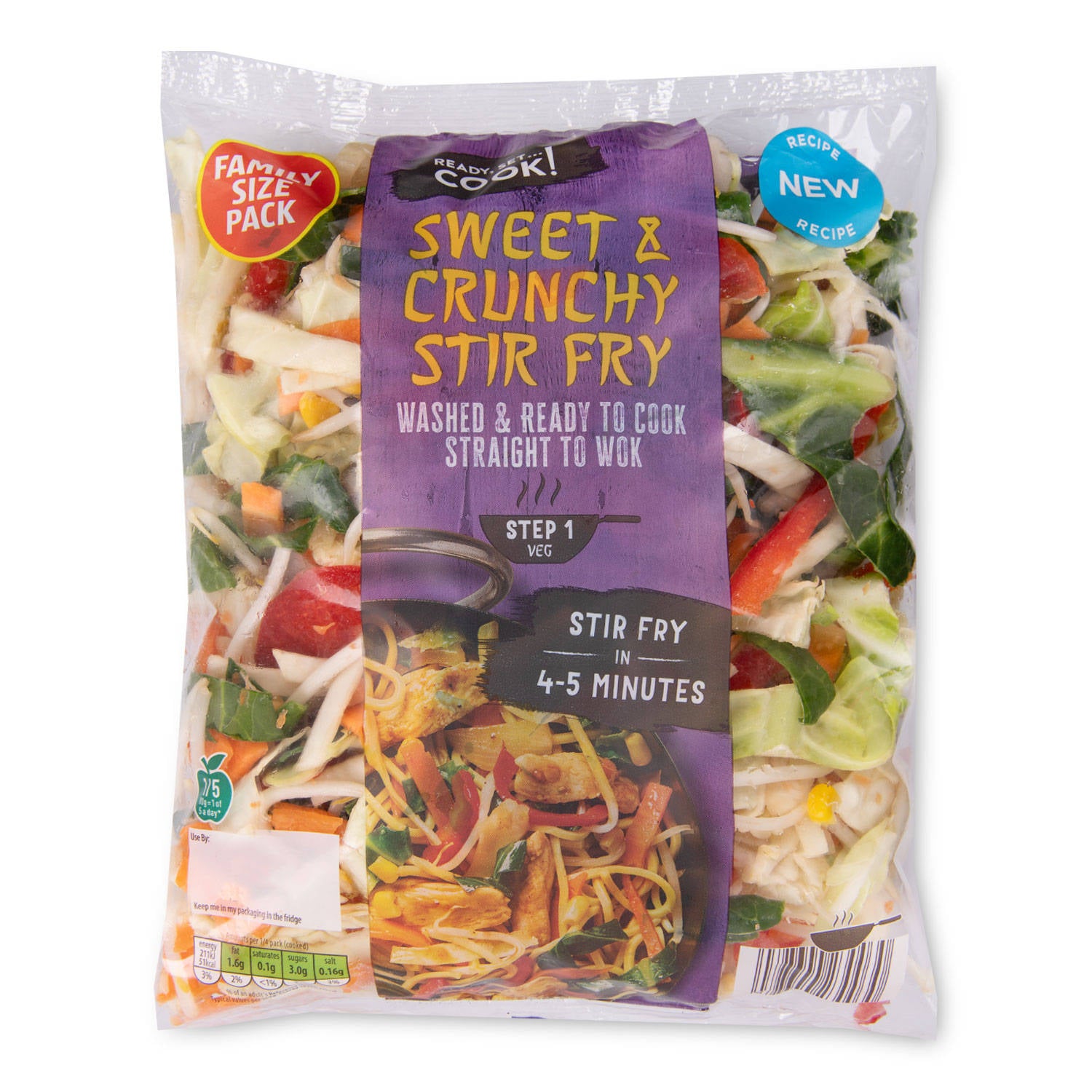 Sweet and Crunchy Stir Fry family size pack - British product