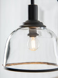 Black Gloucester floor lamp with glass shade 154cm, UK version