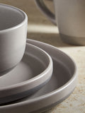 Tower 16 piece grey Avena dinnerware set (British brand)