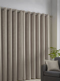 Fusion Natural Strata light filtering eyelet curtain, UK version