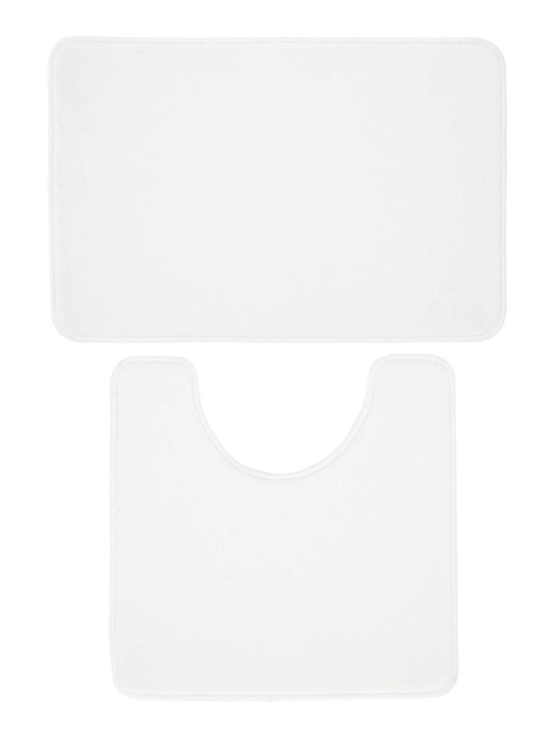 Catherine Lansfield anti-bacterial memory foam bath mat set, UK version