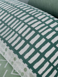 Catherine Lansfield Green Larsson Geo duvet cover and pillowcase set - British product