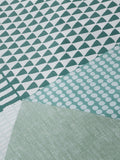 Catherine Lansfield Green Larsson Geo duvet cover and pillowcase set - British product